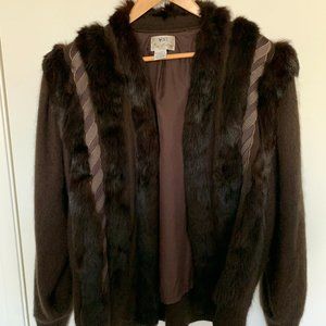 Vintage Sia Bellini Real Rabbit/Angora Fur Sweater